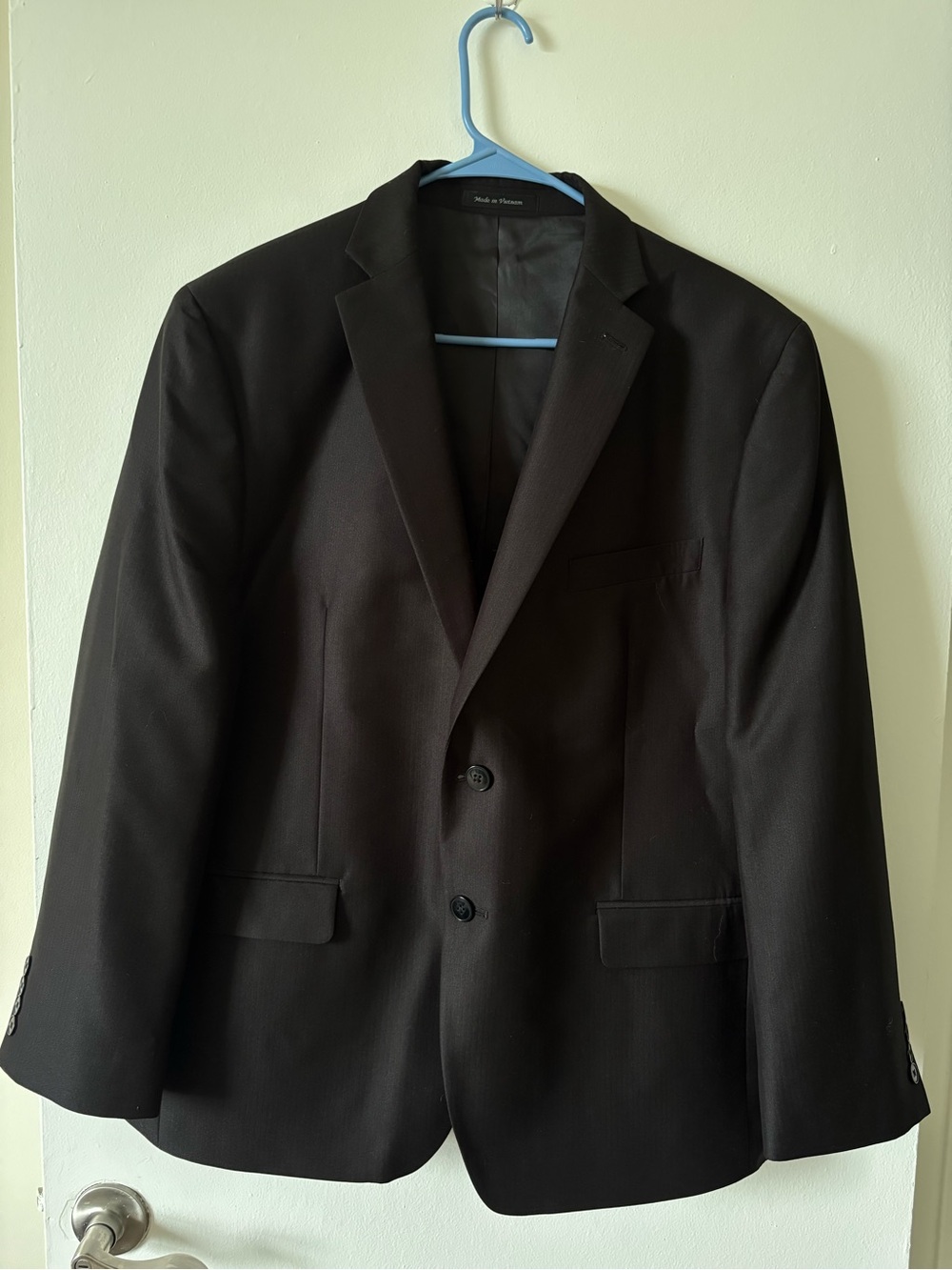 Calvin Klein Men's Black Two-Button Blazer